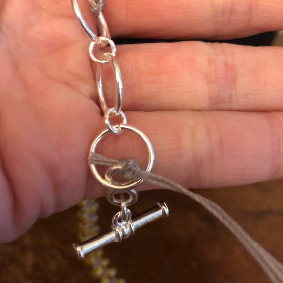 Handmade macrame and bead necklace - Picture 4 of 4